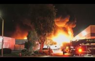 Industrial fire in Orange generates huge flames, explosions